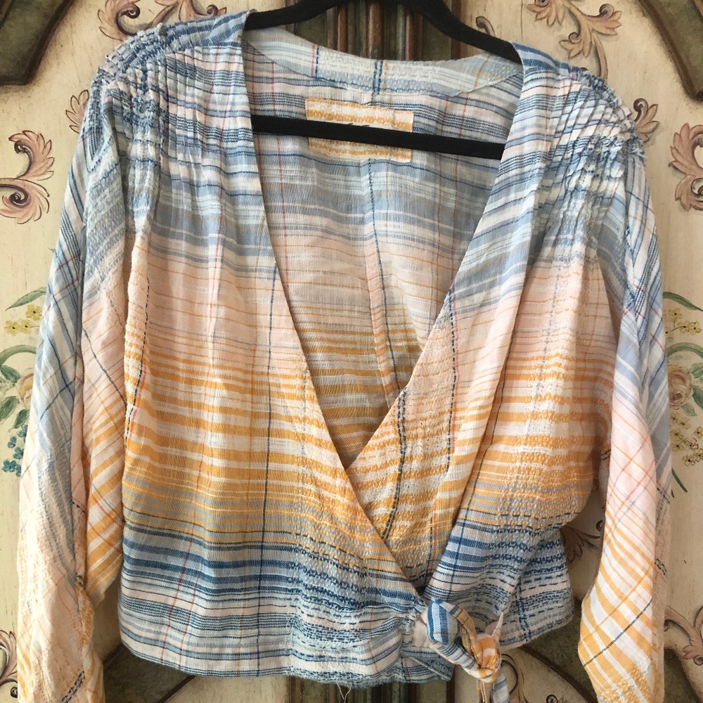 Free People Wrap Blouse